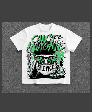 “Psycho Silence Tee” – Unisex Y2K Graphic Tee | Kids & Adult Sizes | 100% Cotton | Harajuku Streetwear
