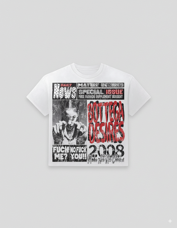 "Bottega Desires: Punk Rebellion Tee ” – Unisex Y2K Graphic Tee | Kids & Adult Sizes | 100% Cotton | Harajuku Streetwear
