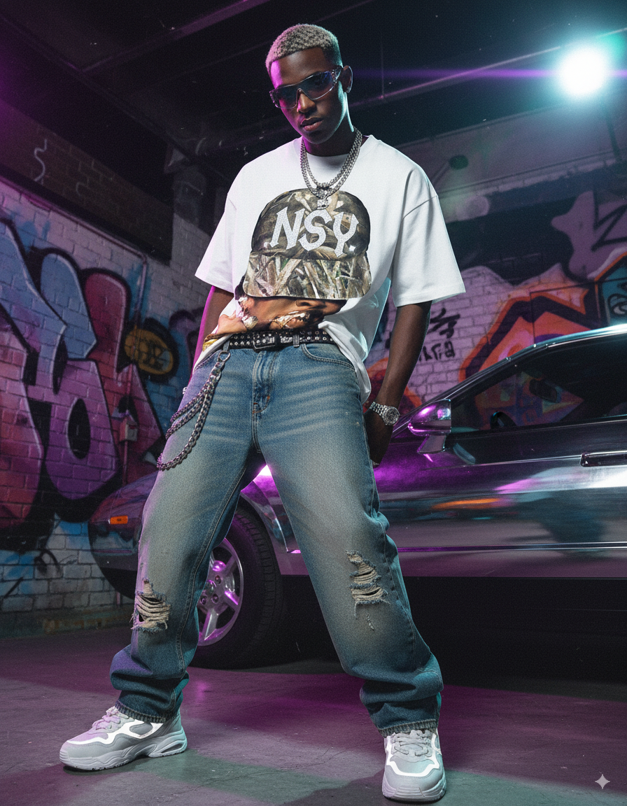 “NSY Royalty” – Unisex Y2K Graphic Tee | Kids & Adult Sizes | 100% Cotton | Harajuku Streetwear