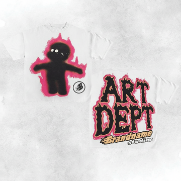 “Flame Shadow” – Unisex Y2K Graphic Tee | Kids & Adult Sizes | 100% Cotton | Harajuku Streetwear