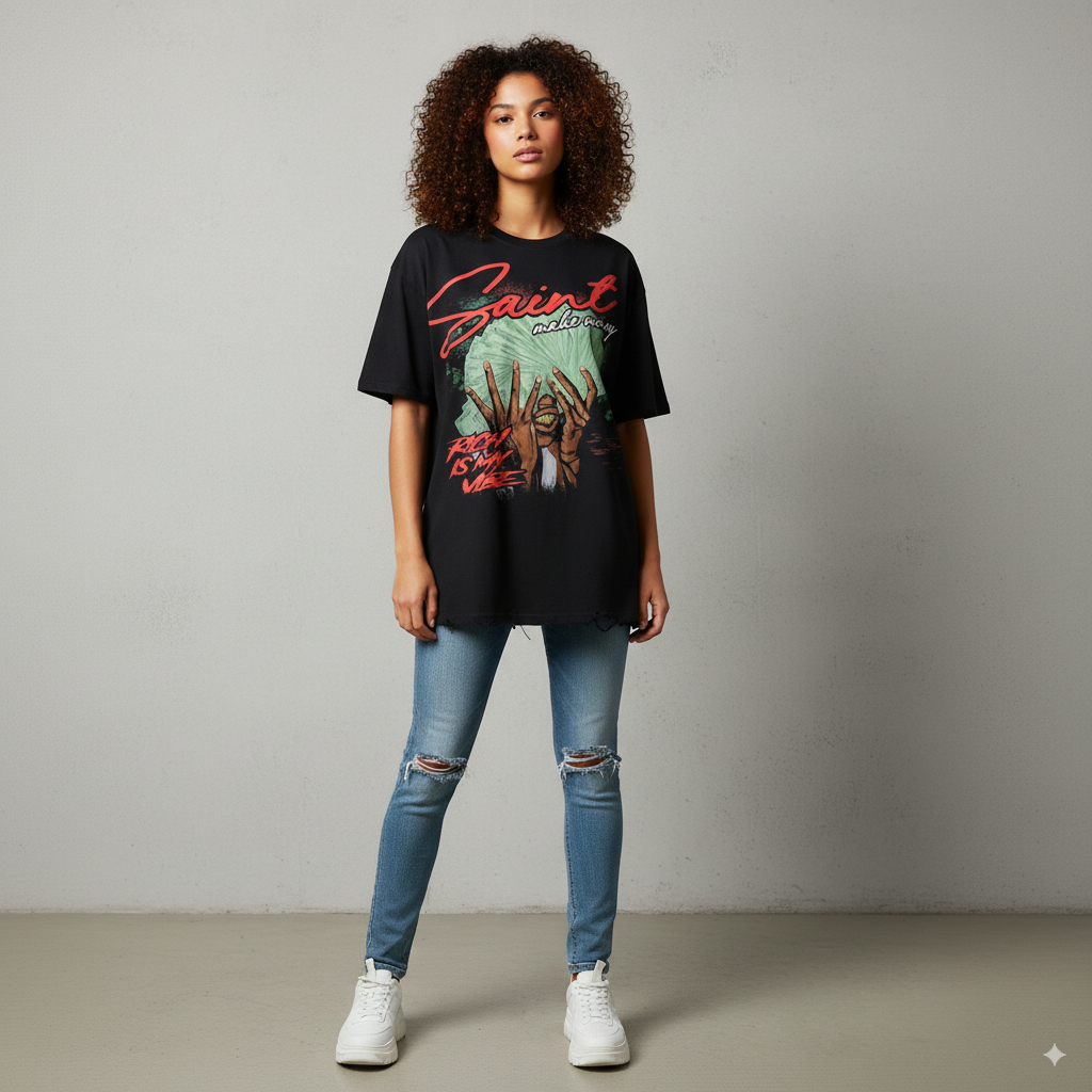 “Blessed Hustler Tee” – Unisex Y2K Graphic Tee | Kids & Adult Sizes | 100% Cotton | Harajuku Streetwear