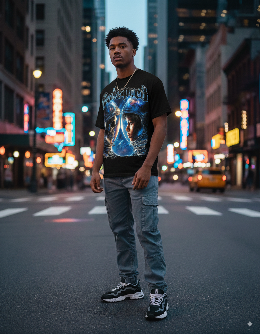 "Godspeed: Final Transmission” – Unisex Y2K Graphic Tee | Kids & Adult Sizes | 100% Cotton | Harajuku Streetwear