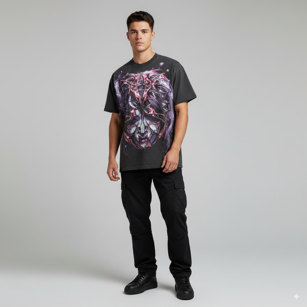 "Cosmic Rebellio” – Unisex Y2K Graphic Tee | Kids & Adult Sizes | 100% Cotton | Harajuku Streetwear