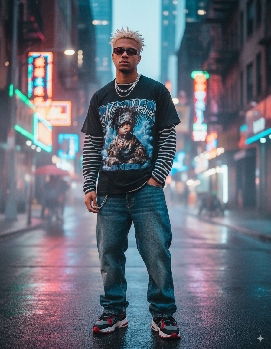 “Me Forever Tee” – Unisex Y2K Graphic Tee | Kids & Adult Sizes | 100% Cotton | Harajuku Streetwear