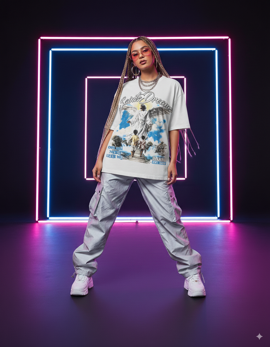 "Heaven’s Promise Tee– Unisex Y2K Graphic Tee | Kids & Adult Sizes | 100% Cotton | Harajuku Streetwear