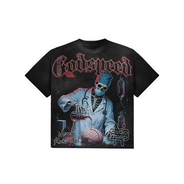 “Skeleton Scientist Tee” – Unisex Y2K Graphic Tee | Kids & Adult Sizes | 100% Cotton | Harajuku Streetwear