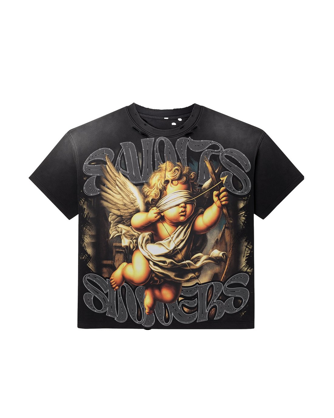 “Saints & Sinners” – Unisex Y2K Graphic Tee | Kids & Adult Sizes | 100% Cotton | Harajuku Streetwear