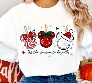 “Tis the Season to Be Jolly” Christmas Sweatshirt – Festive Holiday Pullover for Women and Men