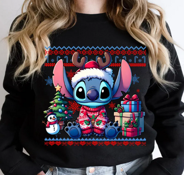 Cute Christmas Character Sweatshirt – Festive Holiday Pullover for Women and Men