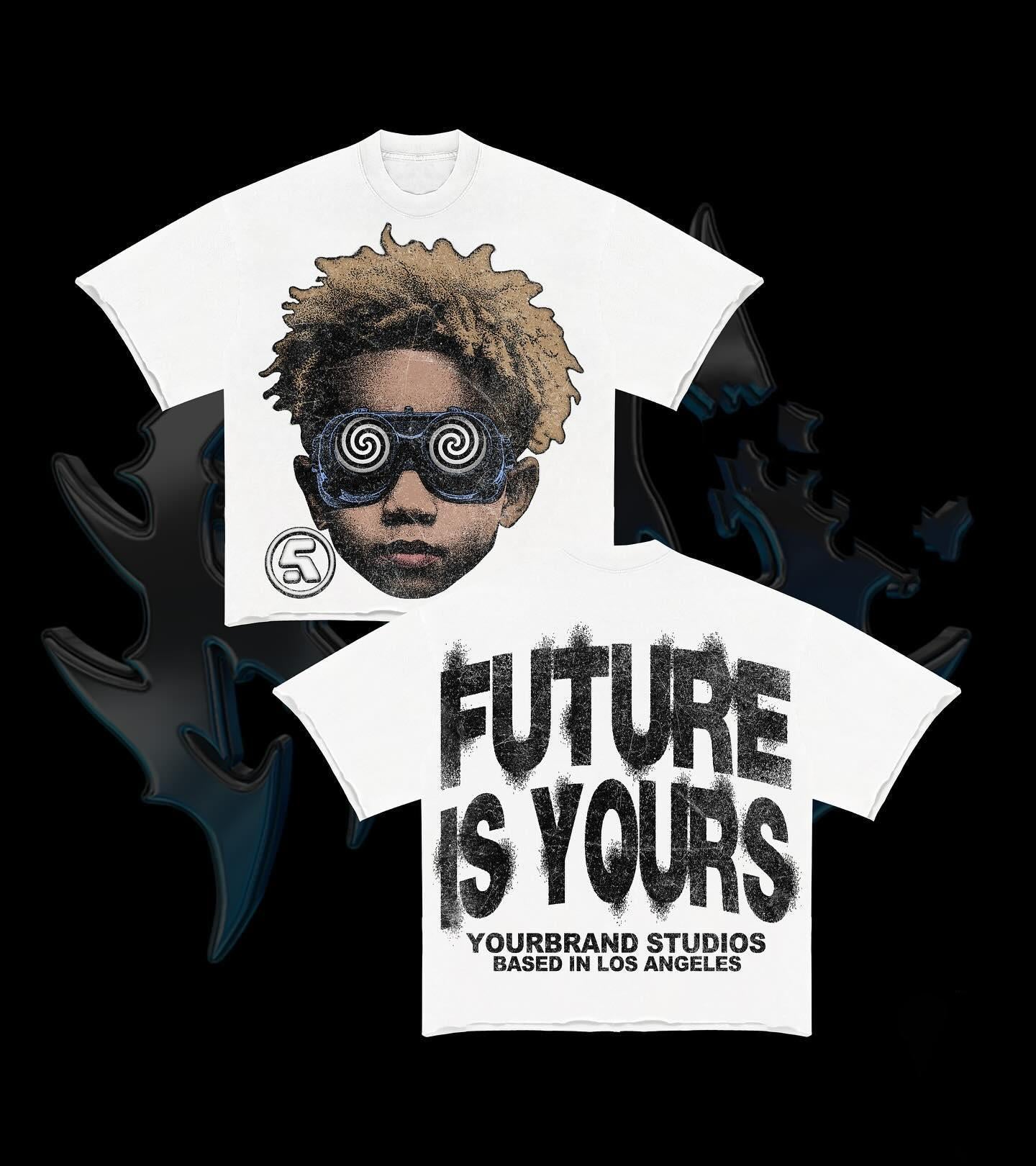 Graphic "Future Is Your" Personalize Printed Tshirt Casual Crewneck