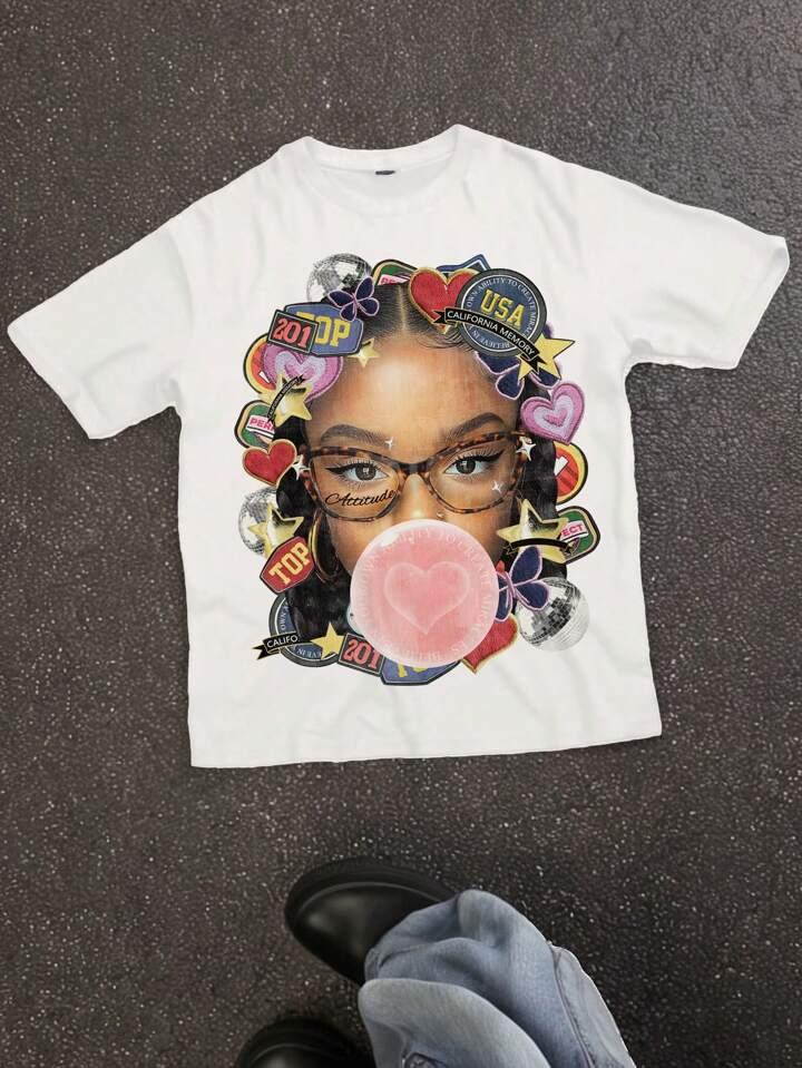 FACE Women Top For Summer Unisex Y2K Style Graphic T-shirts for boys and girls Graphic Tees Streetwear summer outfits men men gifts designer shirts oversized graphic tees