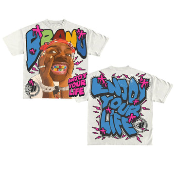 "Enjoy your life – Unisex Y2K Graphic Tee | Kids & Adult Sizes | 100% Cotton | Harajuku Streetwear