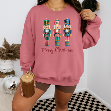 Merry Christmas Nutcracker Sweatshirt – Festive Holiday Pullover for Women and Men