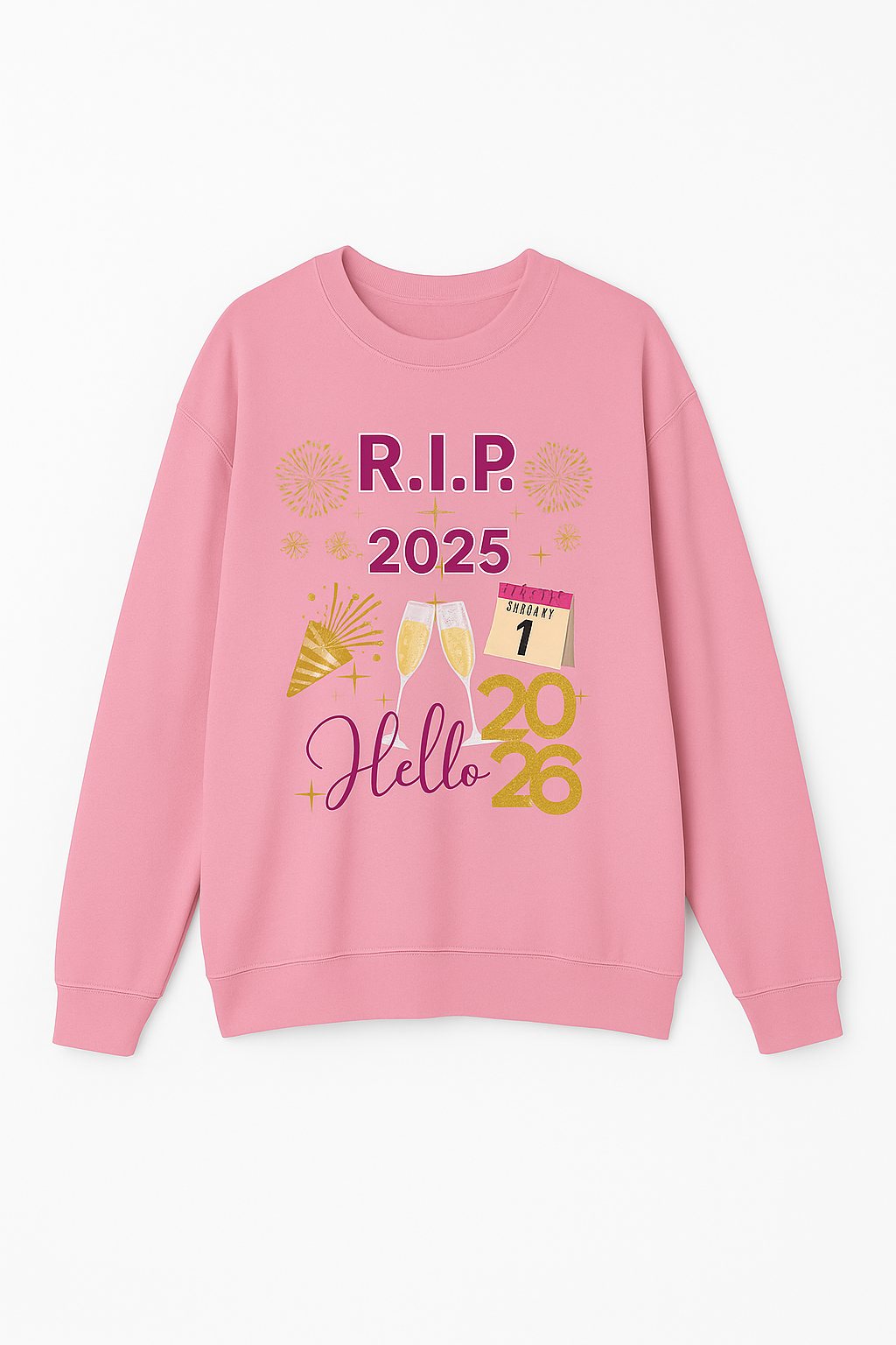 R.I.P 2025 Hello 2026 Sweatshirt – Funny New Year Pullover for Celebration