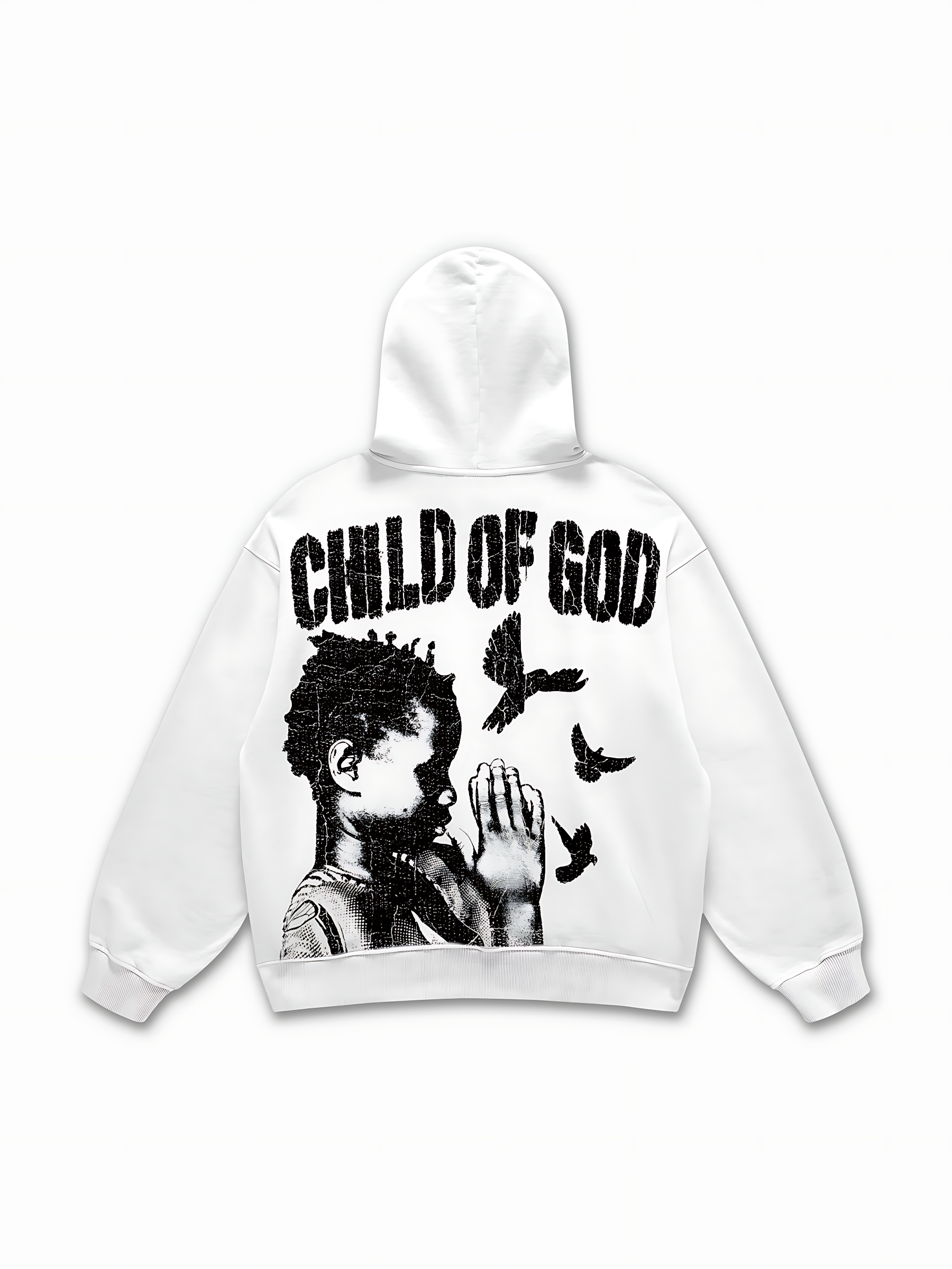 Child Of God Praying For Peace Graphic Hoodie