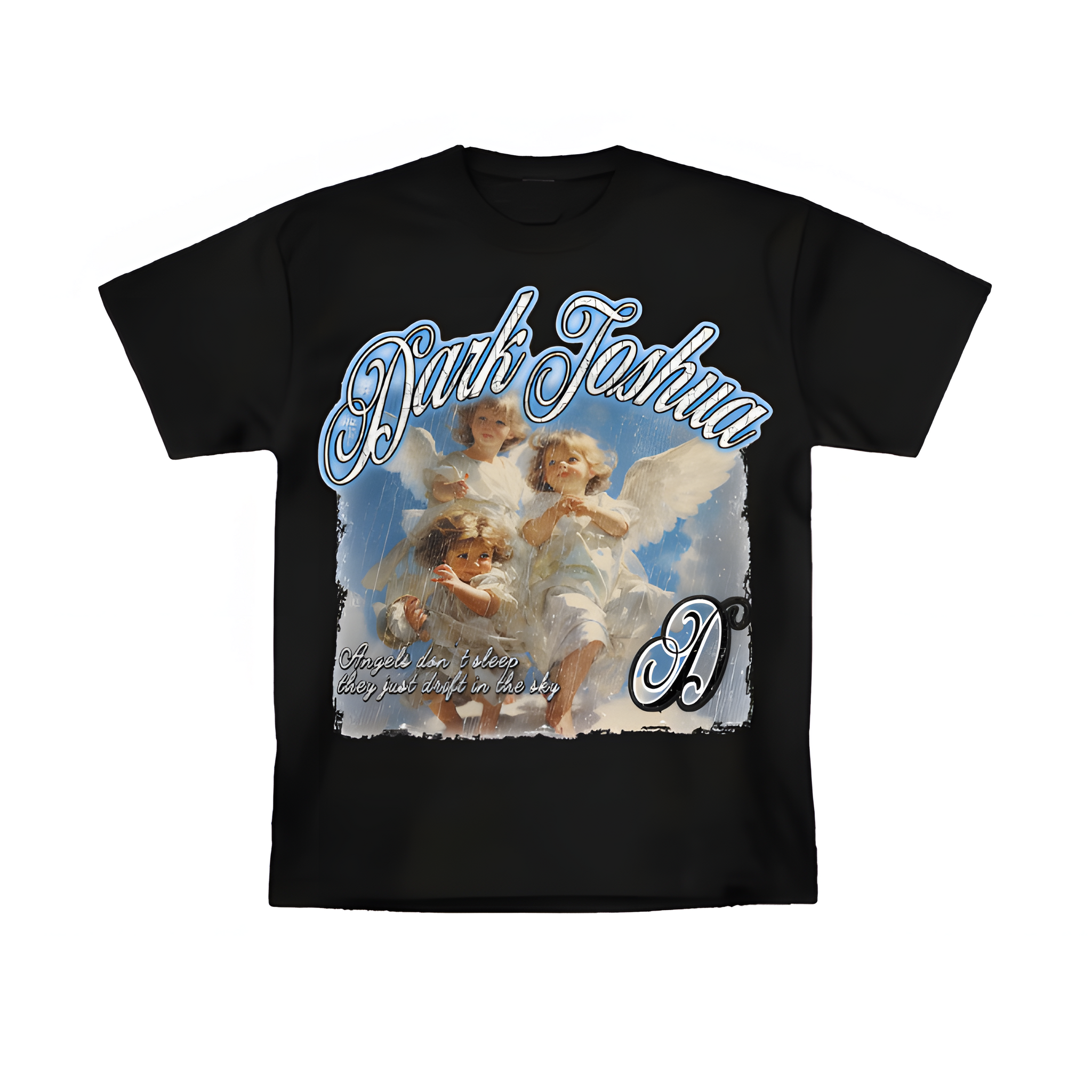 Dark Joshua Angel Graphic T-Shirt – Vintage Y2K Streetwear Tee