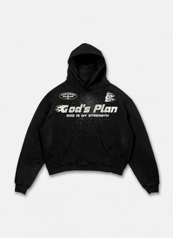 Jesus Flame Silhouette Vintage Graphic Cotton Hoodie