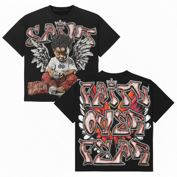 “Faith Over Fear Tee ” – Unisex Y2K Graphic Tee | Kids & Adult Sizes | 100% Cotton | Harajuku Streetwear