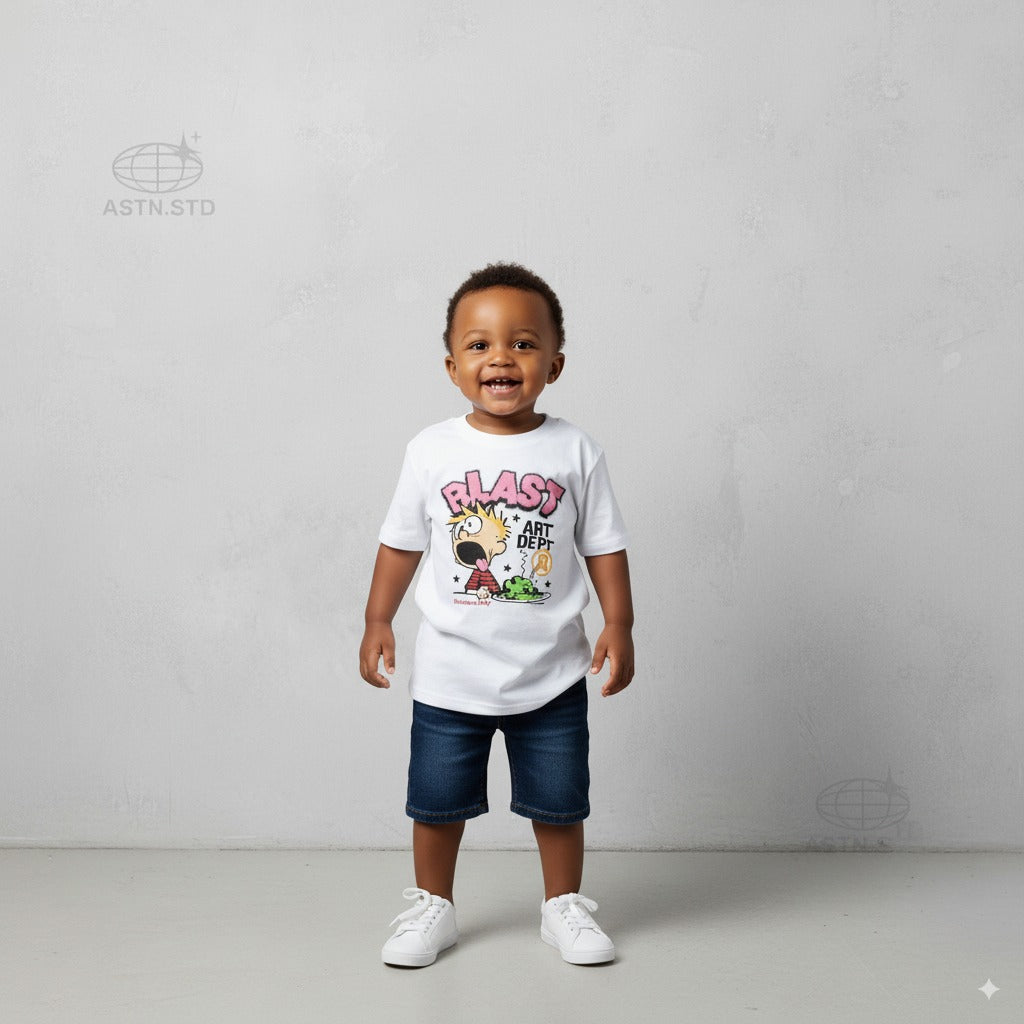 Cartoon Blast Kid Tee – Funny & Cool Streetwear