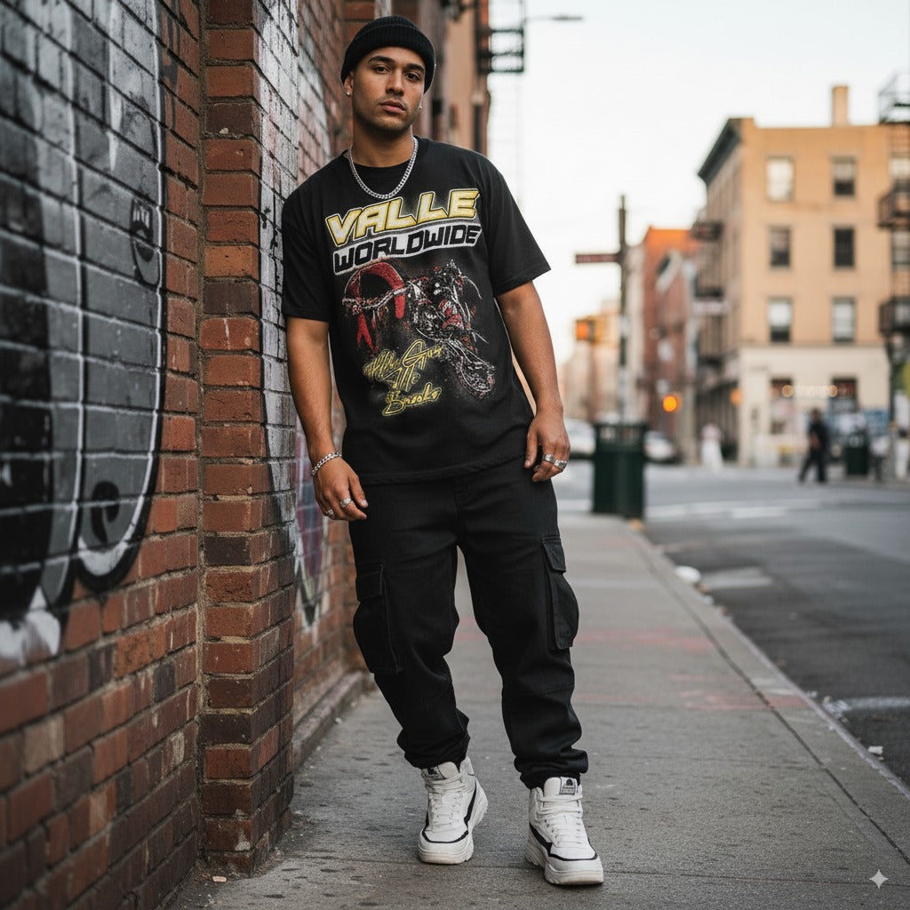 Y2K Graphic "DREAM WORLD" Personalize Printed Tshirt Casual Cotton Crewneck Sleeve Top Womenswear