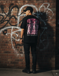 Y2K Graphic "Brainrage: Path to Paradis" Personalize Printed Tshirt Casual Cotton Crewneck Sleeve Top Womenswear