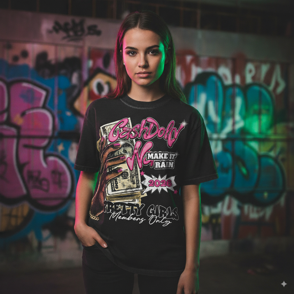 “Money, Pretty girls ” – Unisex Y2K Graphic Tee | Kids & Adult Sizes | 100% Cotton | Harajuku Streetwear