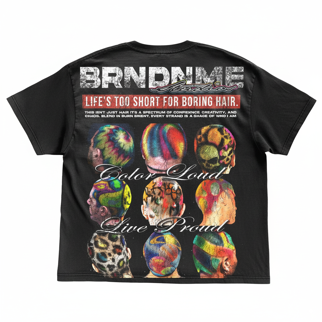 “Color Chaos Tee” – Unisex Y2K Graphic Tee | Kids & Adult Sizes | 100% Cotton | Harajuku Streetwear