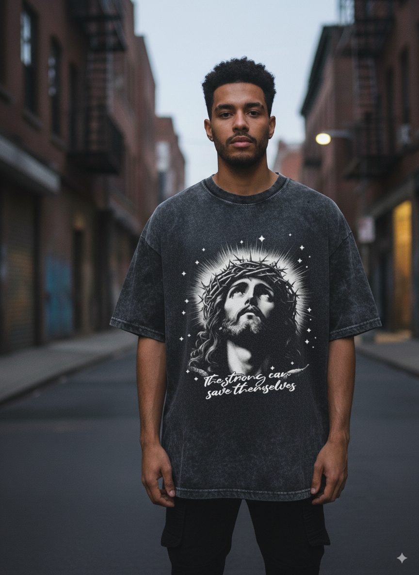 “Crown of Thorns Y2K Shirt” – Unisex Y2K Graphic Tee | Kids & Adult Sizes | 100% Cotton | Harajuku Streetwear