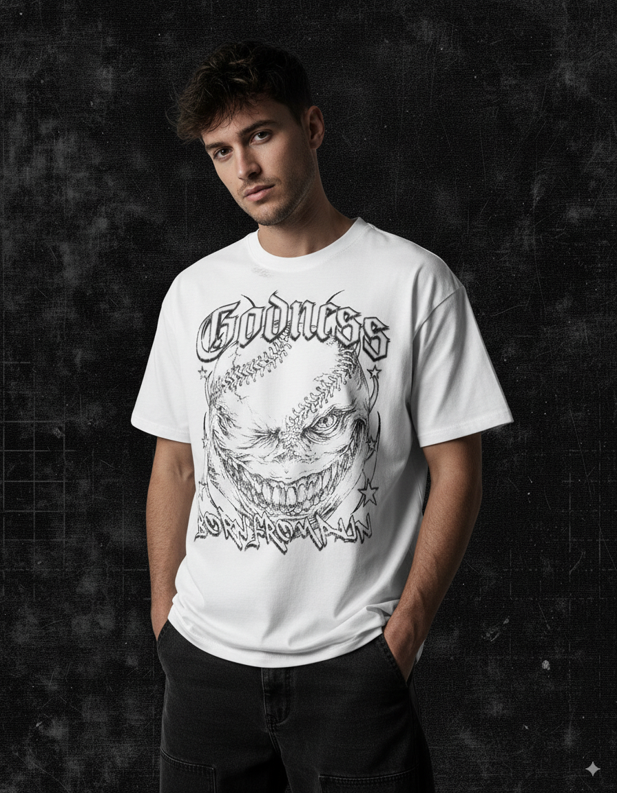 “Godness Flame Tee” – Unisex Y2K Graphic Tee | Kids & Adult Sizes | 100% Cotton | Harajuku Streetwear