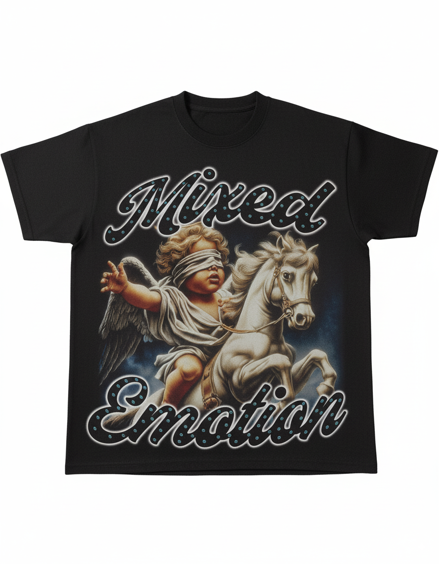 “Blind Ride Y2K Tee” – Unisex Y2K Graphic Tee | Kids & Adult Sizes | 100% Cotton | Harajuku Streetwear