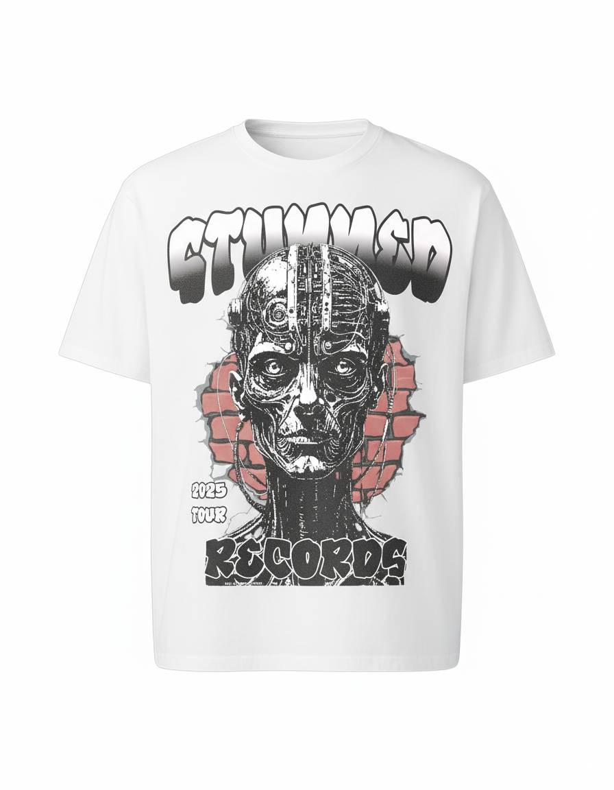 “Stunned Circuit” – Unisex Y2K Graphic Tee | Kids & Adult Sizes | 100% Cotton | Harajuku Streetwear