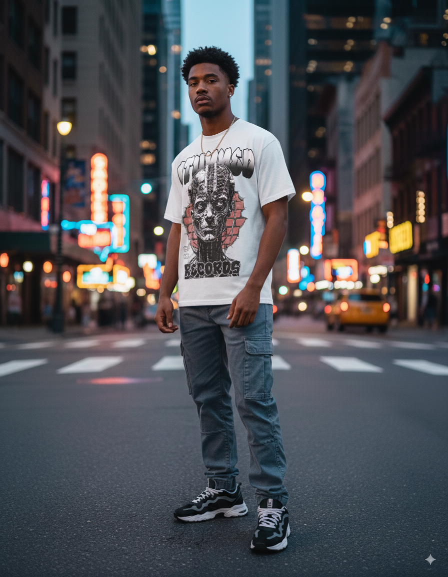 “Stunned Circuit” – Unisex Y2K Graphic Tee | Kids & Adult Sizes | 100% Cotton | Harajuku Streetwear