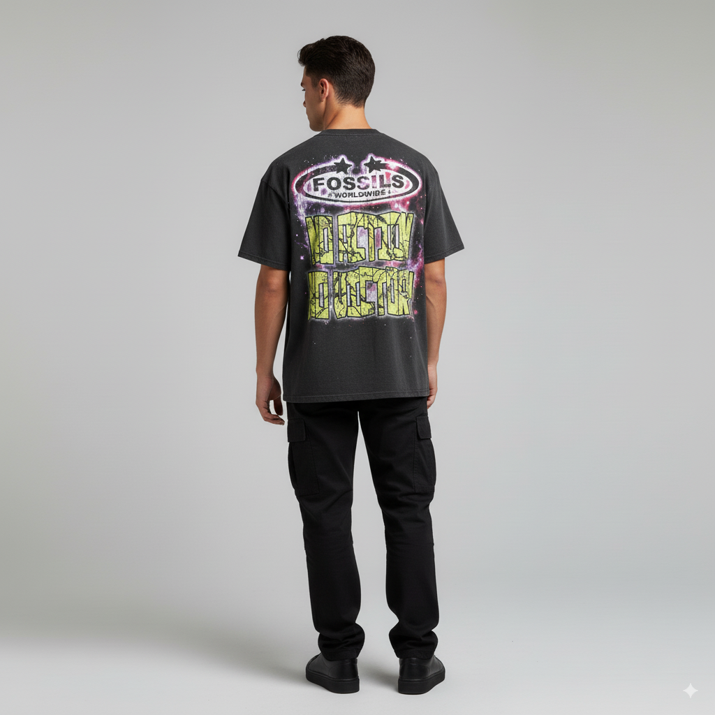 "Cosmic Rebellio” – Unisex Y2K Graphic Tee | Kids & Adult Sizes | 100% Cotton | Harajuku Streetwear