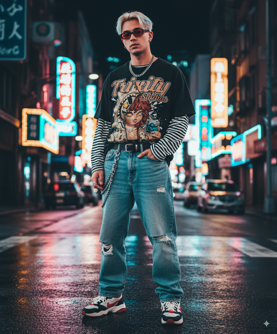 “Cosmic Femme Y2K Shirt” – Unisex Y2K Graphic Tee | Kids & Adult Sizes | 100% Cotton | Harajuku Streetwear