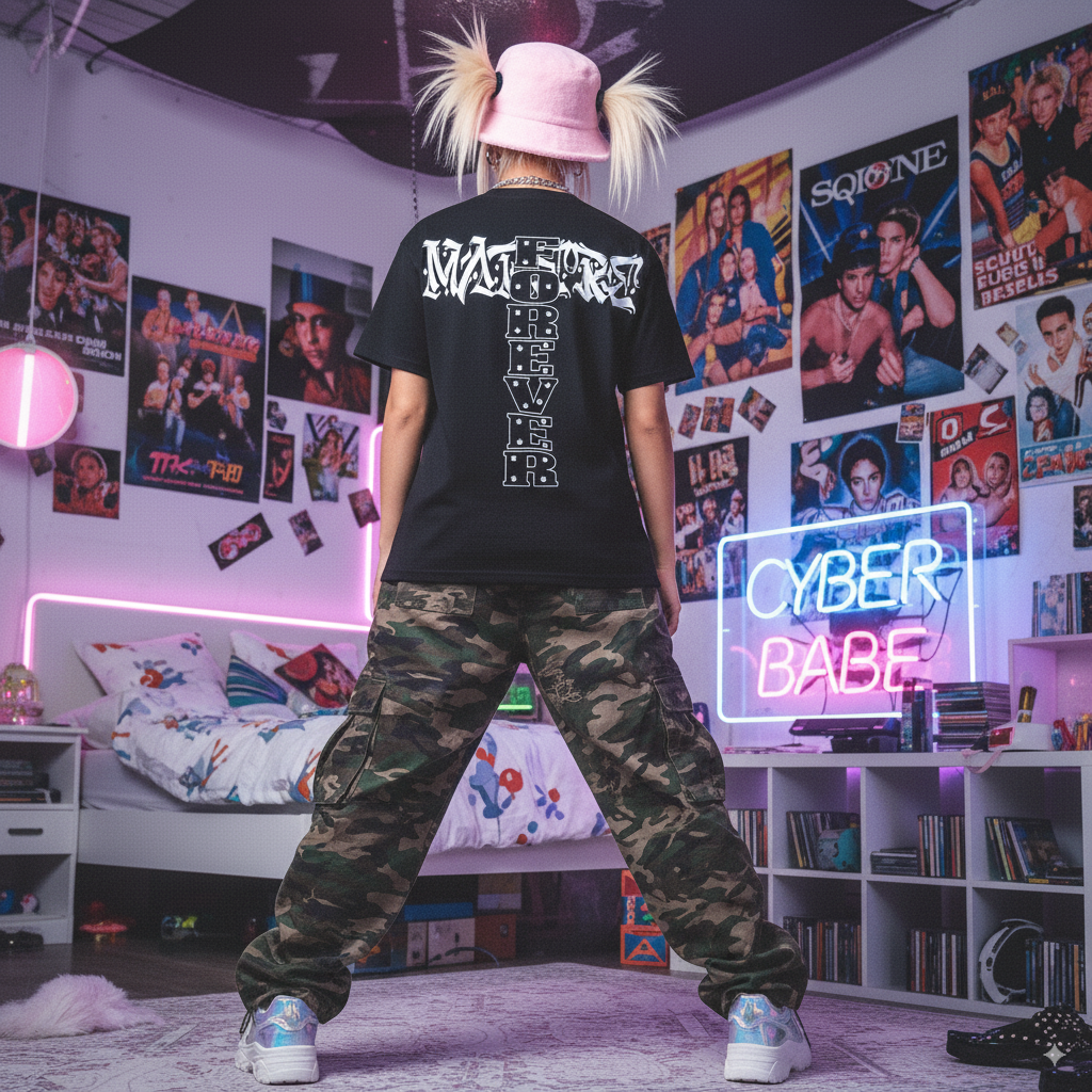 "Eternal Thoughts"– Unisex Y2K Graphic Tee | Kids & Adult Sizes | 100% Cotton | Harajuku Streetwear