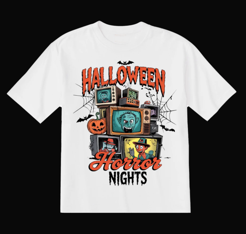 Halloween Horror Nights Graphic T-Shirt – Vintage Scary Movie Tee