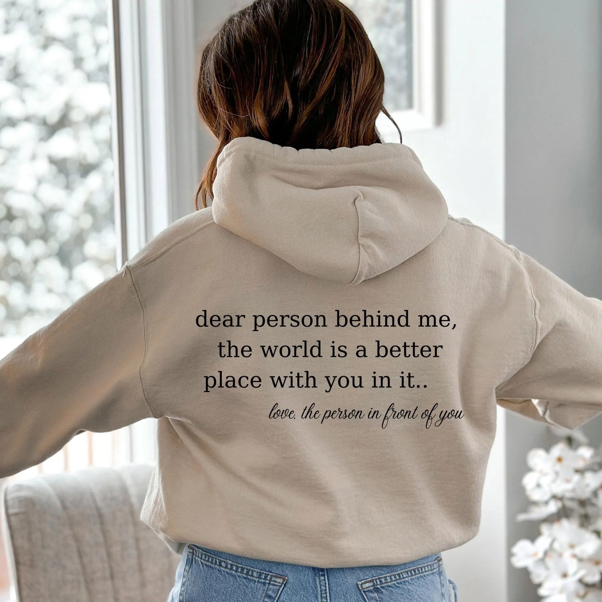"You Are Enough" Inspirational Hoodie – Positive Message Oversized Unisex Streetwear