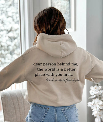 "You Are Enough" Inspirational Hoodie – Positive Message Oversized Unisex Streetwear