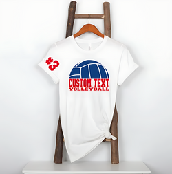 Volleyball T-Shirt – Personalized Team Name, Number & Game Day Shirt