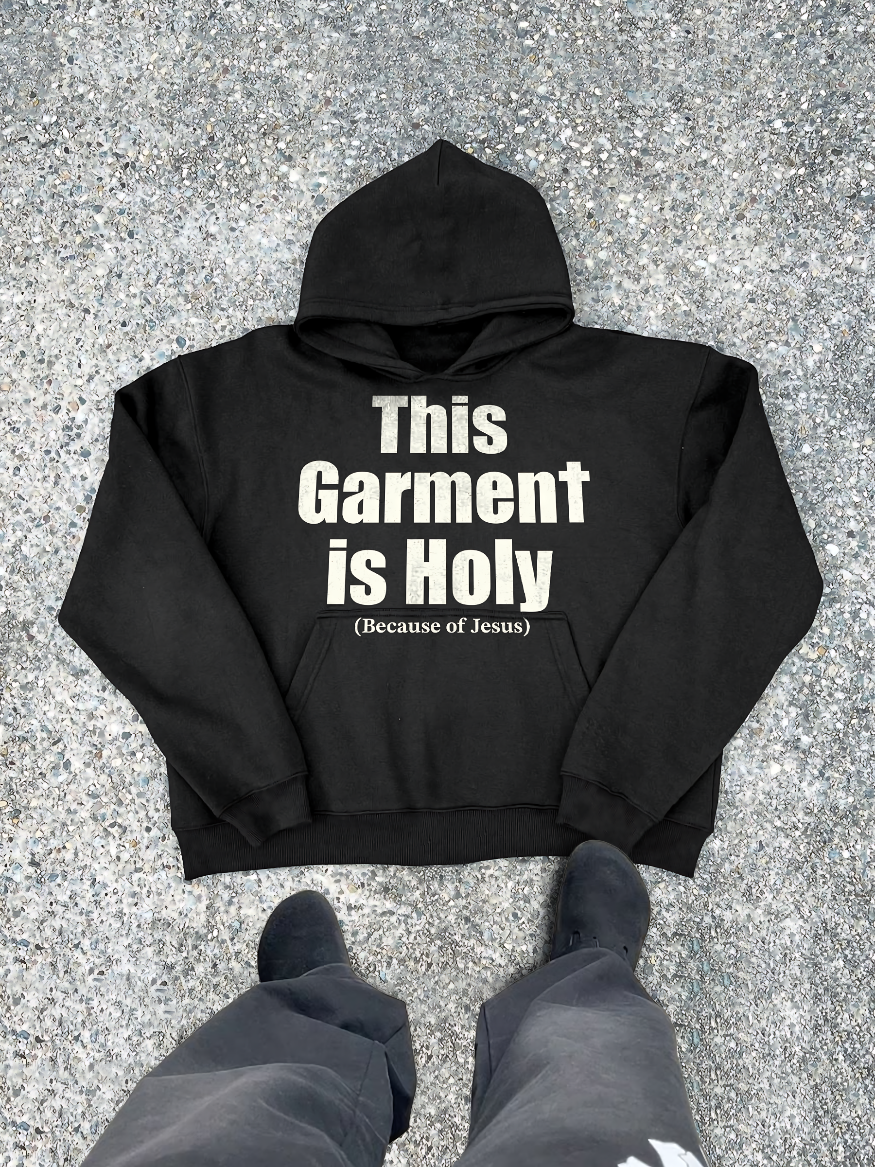 This Garment Is Holy Hoodie – Christian Faith Graphic Streetwear Pullover