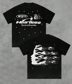 Vintage American Style Print Short Sleeve Casual Versatile T-Shirt, Minimalist