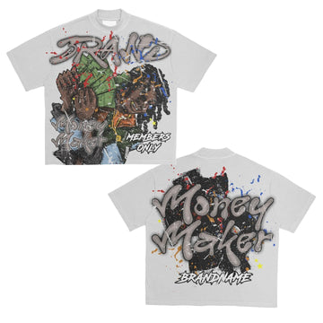 “Money Maker” – Unisex Y2K Graphic Tee | Kids & Adult Sizes | 100% Cotton | Harajuku Streetwear
