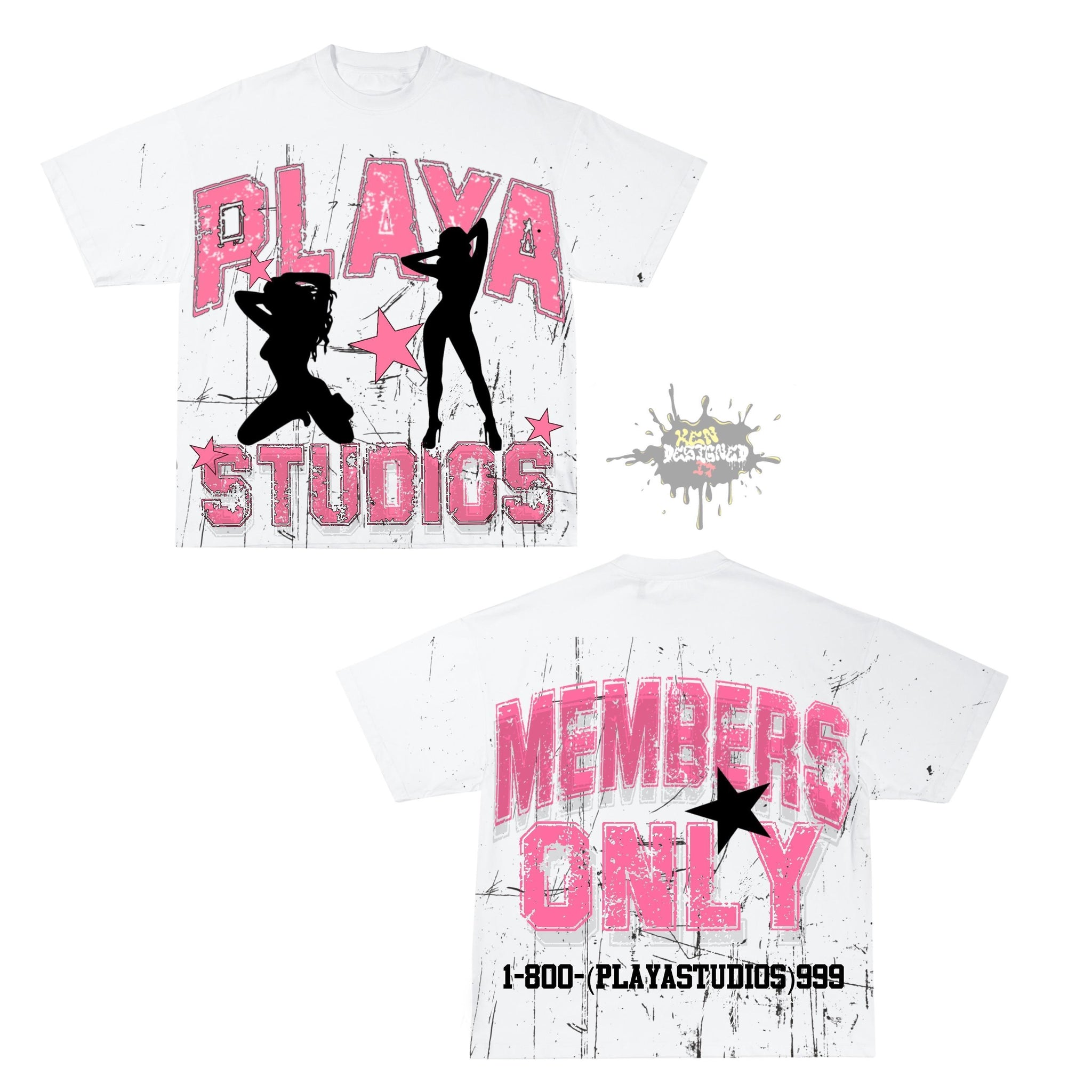 “PLAYA PINK” – Unisex Y2K Graphic Tee | Kids & Adult Sizes | 100% Cotton | Harajuku Streetwear