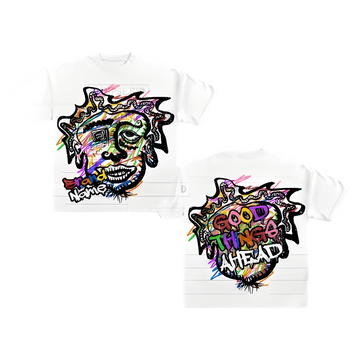 Y2K Graphic "Good Thing Ahead" Personalize Printed Tshirt Casual Cotton Crewneck Sleeve Top Womenswear