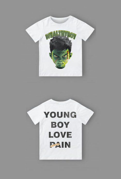 “Young Boy Love Pain” Kids Graphic T-shirt