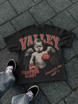Angel Boxer Retro Vintage Graphic Cotton T-shirt