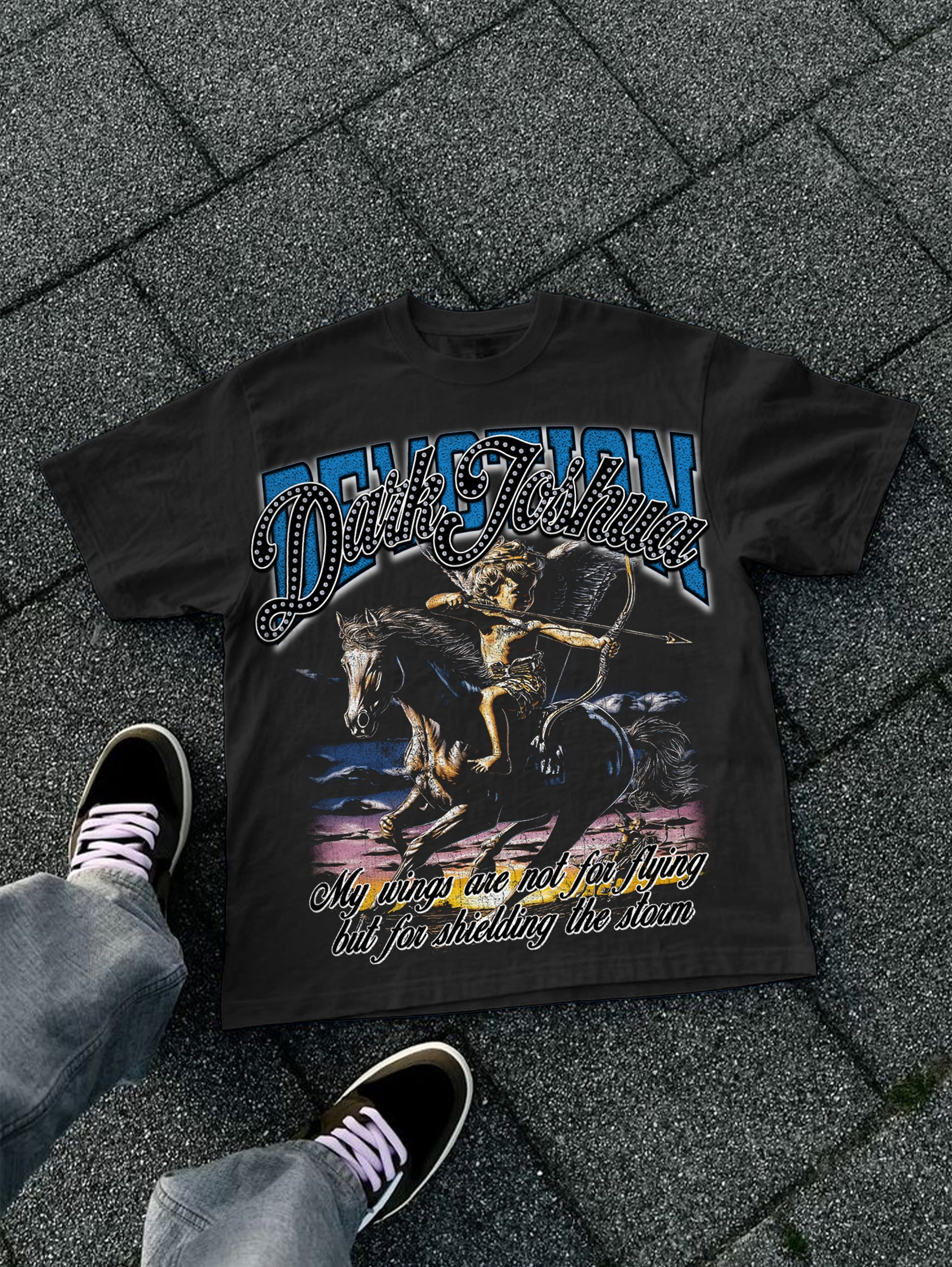 Justice Angel Horse Archery Graphic Cotton T-shirt