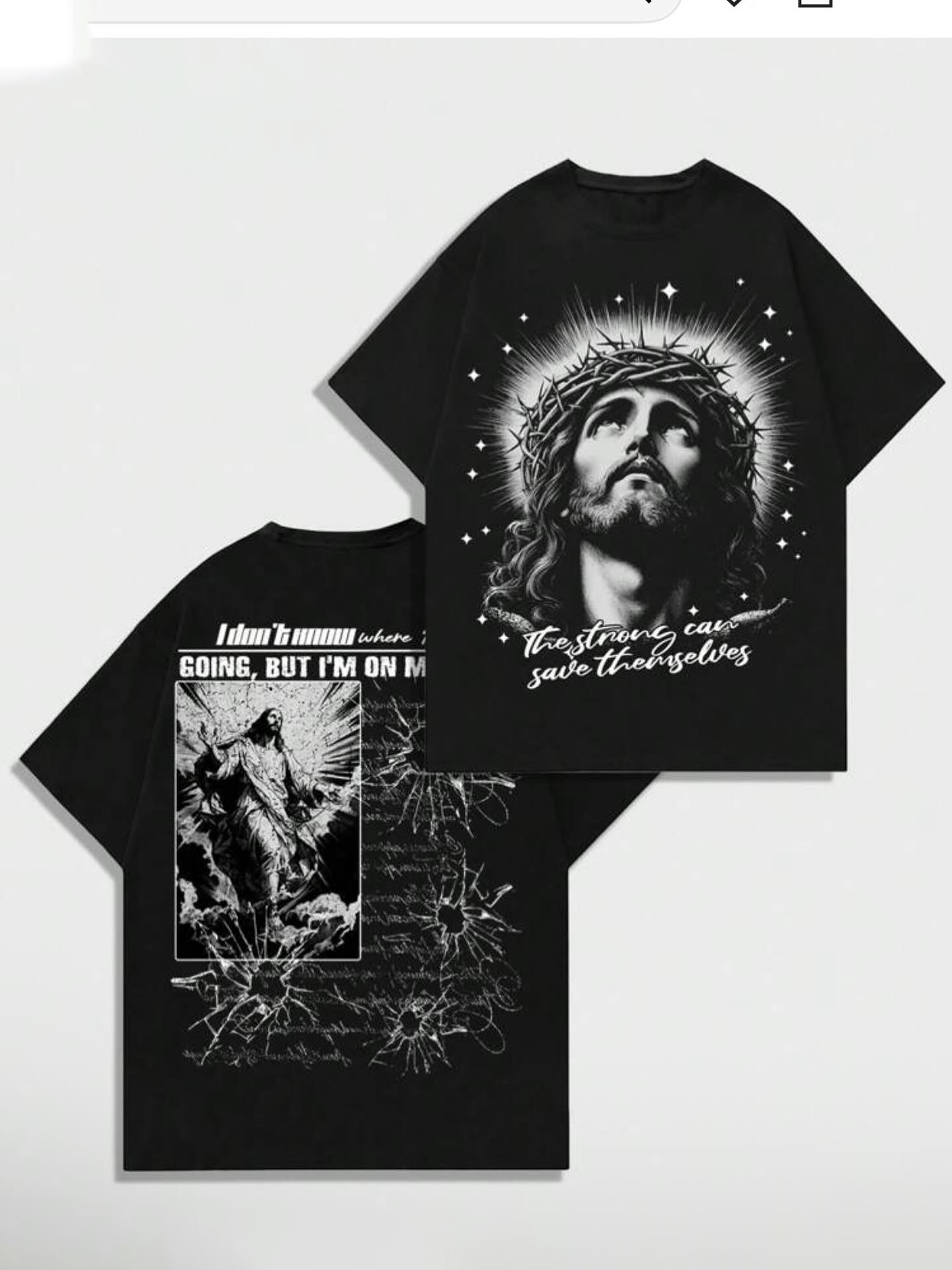 “Crown of Thorns Y2K Shirt” – Unisex Y2K Graphic Tee | Kids & Adult Sizes | 100% Cotton | Harajuku Streetwear