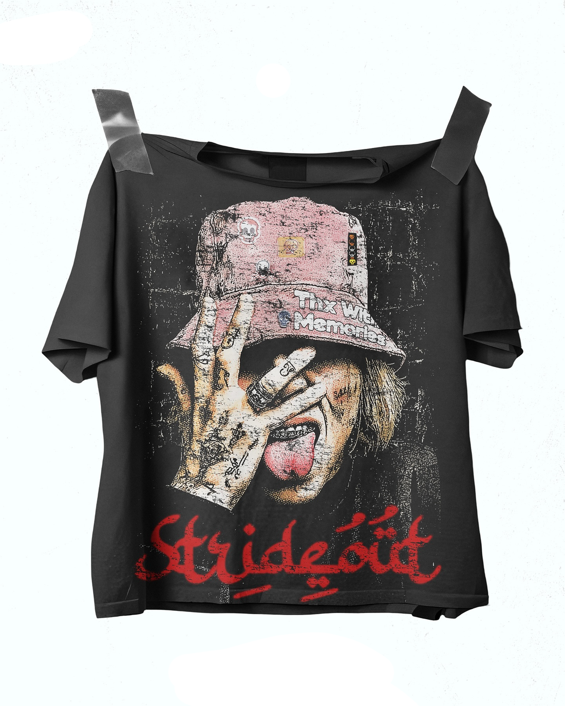 Y2k Graphic "Stride Out Rebel" Personalize Printed Tshirt Casual Crewneck