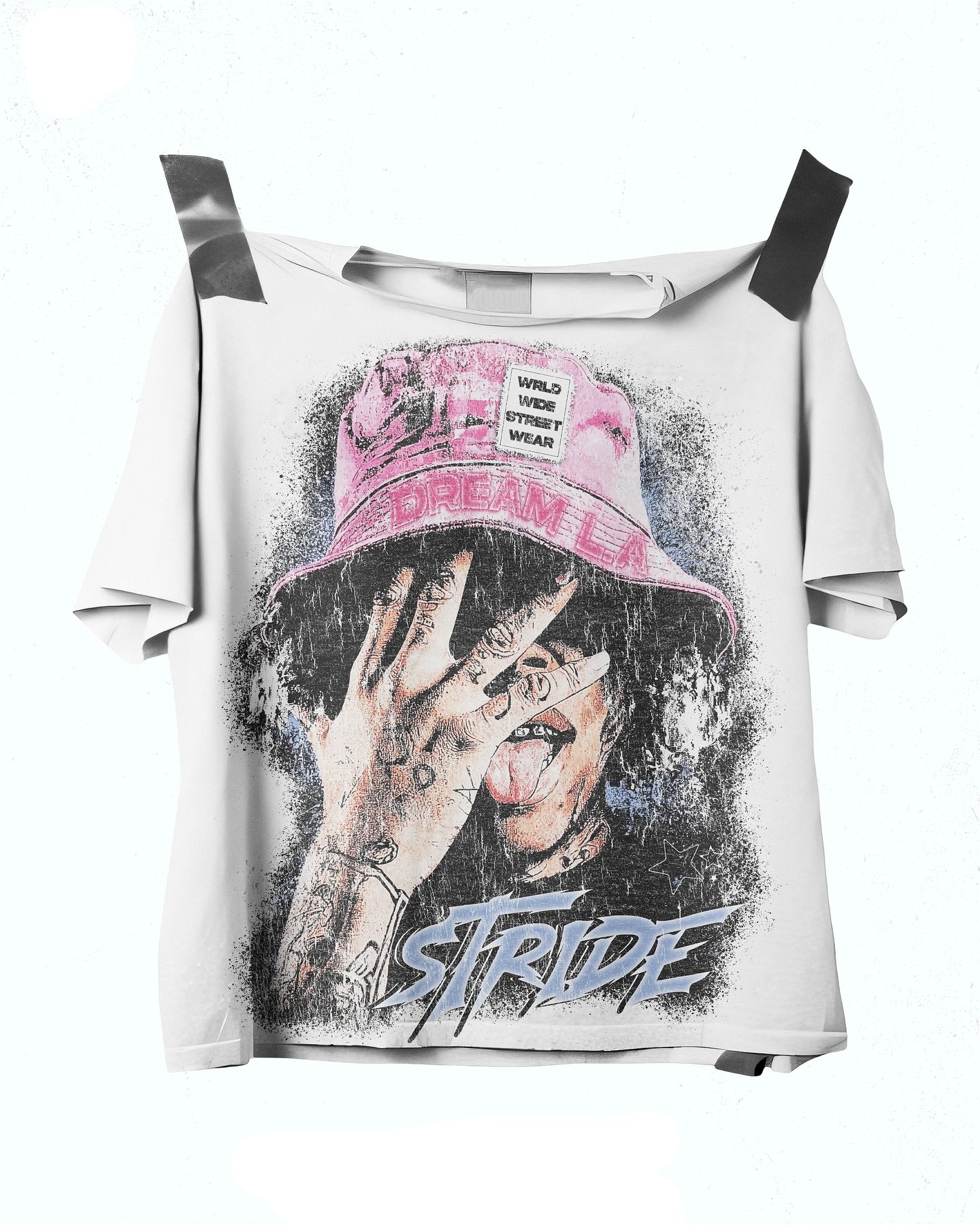 Y2k Graphic "Stride Out Rebel" Personalize Printed Tshirt Casual Crewneck